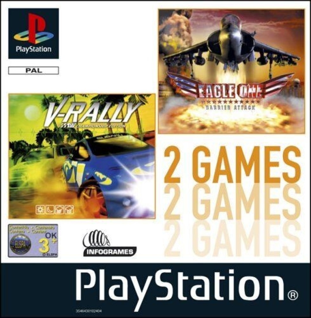 2 Games V-Rally Eagle One Harrier attack