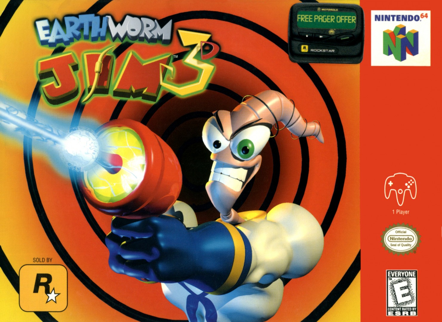 Earthworm Jim 3D (1999) cover art