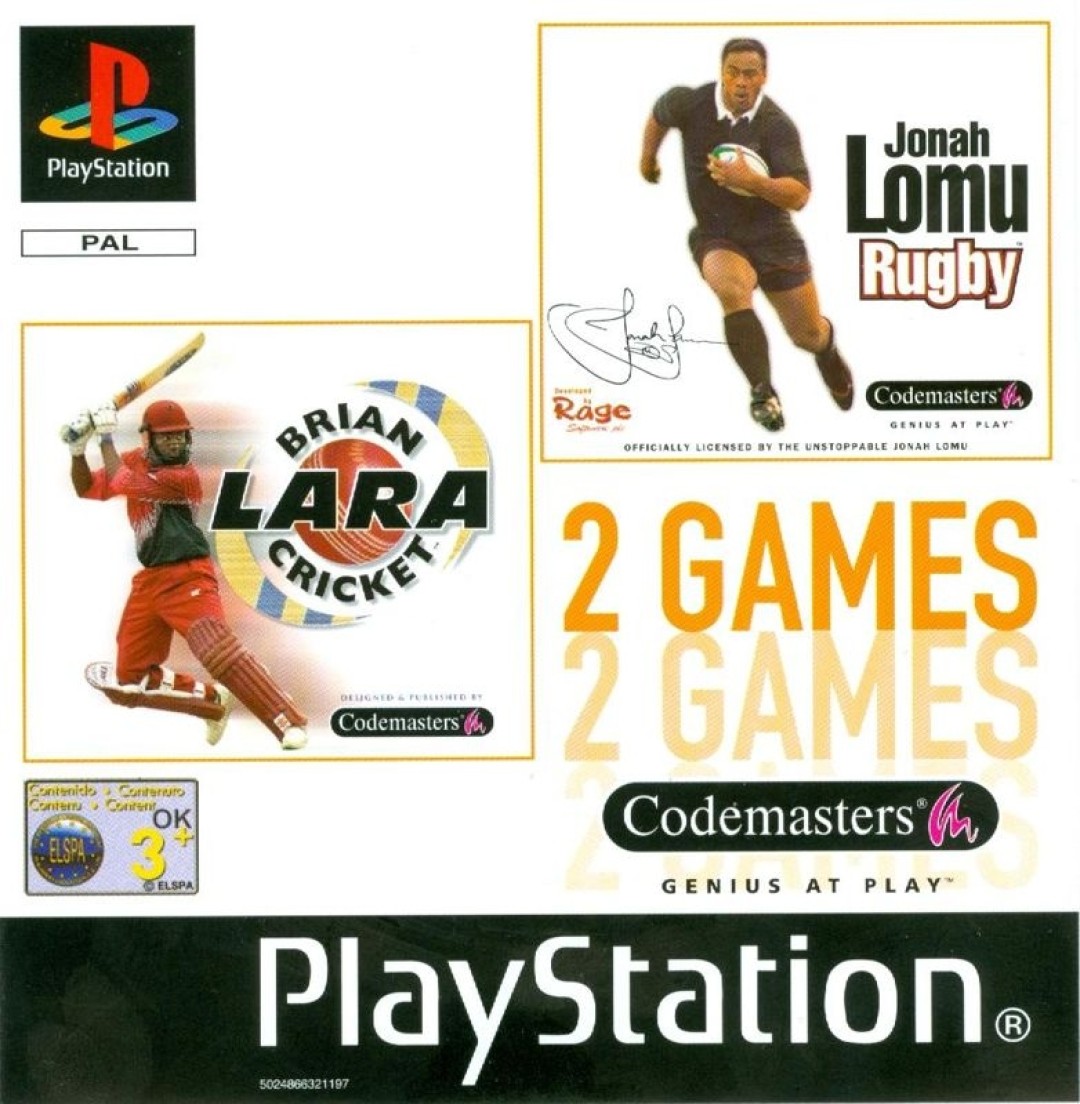 2 Games Jonah Lomu Rugby Brian Lara Cricket