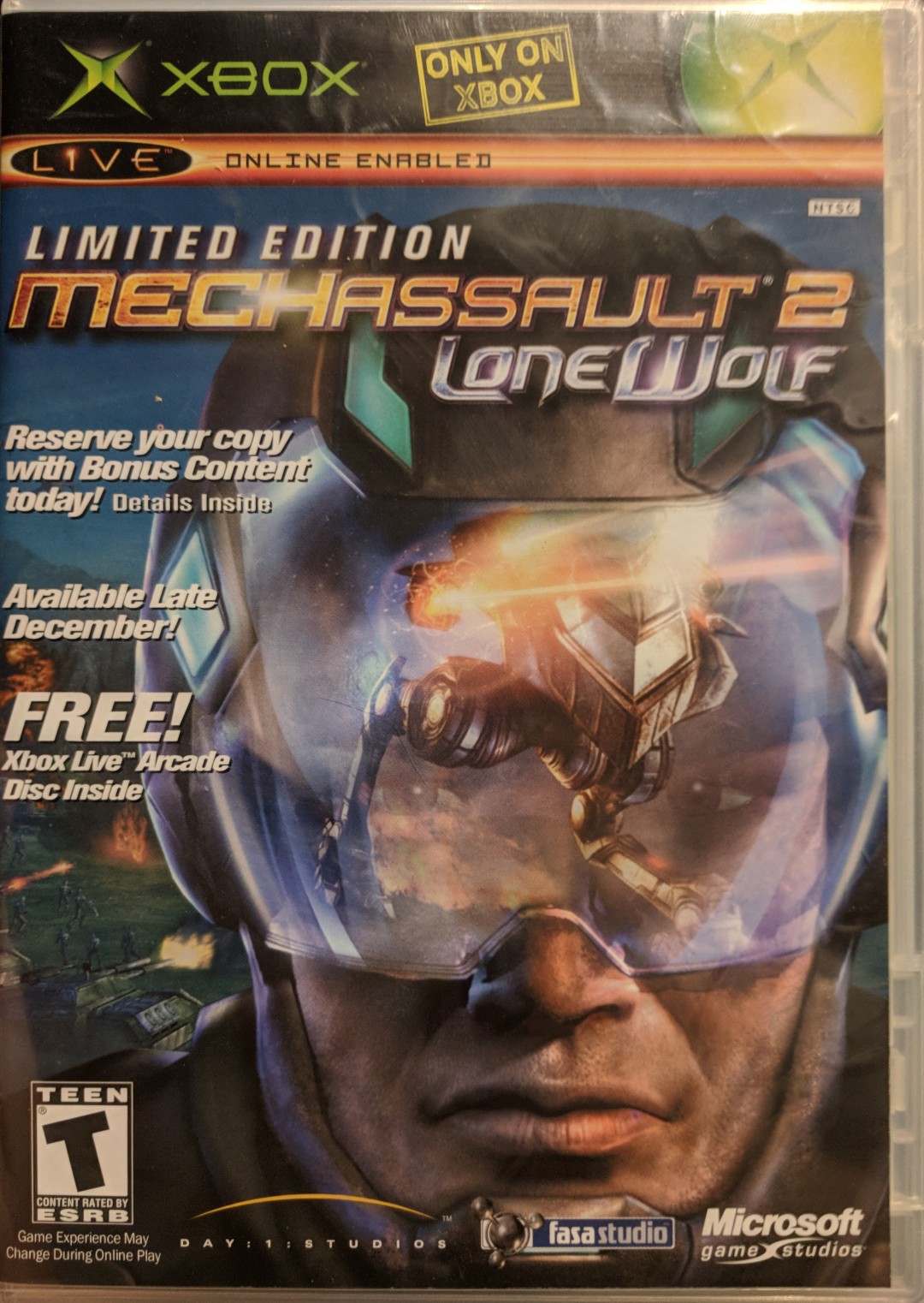 Limited Edition Mech Assault 2 Lone Wolf Presell Xbox Live Arcade Ms Pac-Man