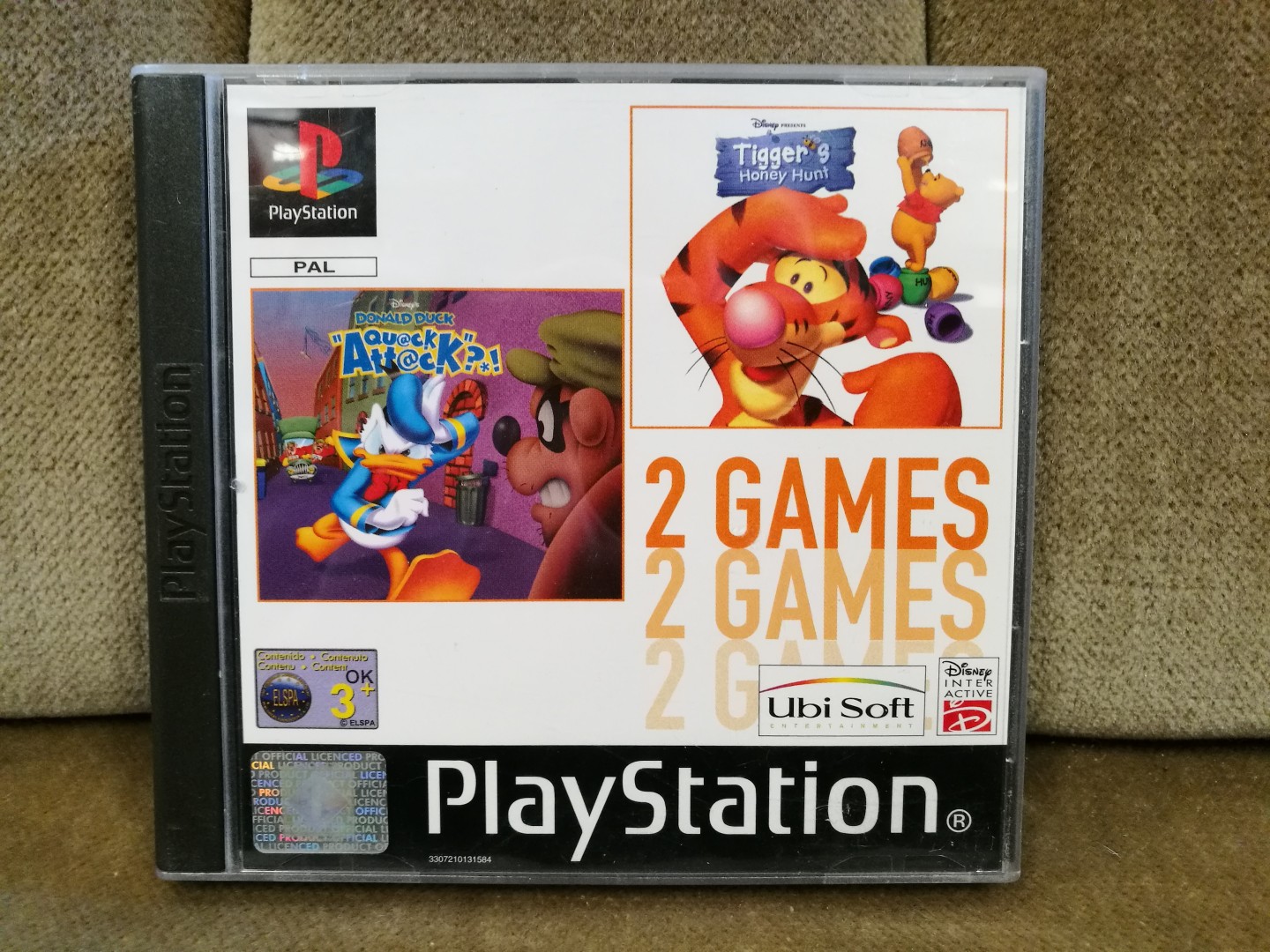 2 Games Disney's Donald Duck Quack Attack Disney's Tigger's Honey Hunt