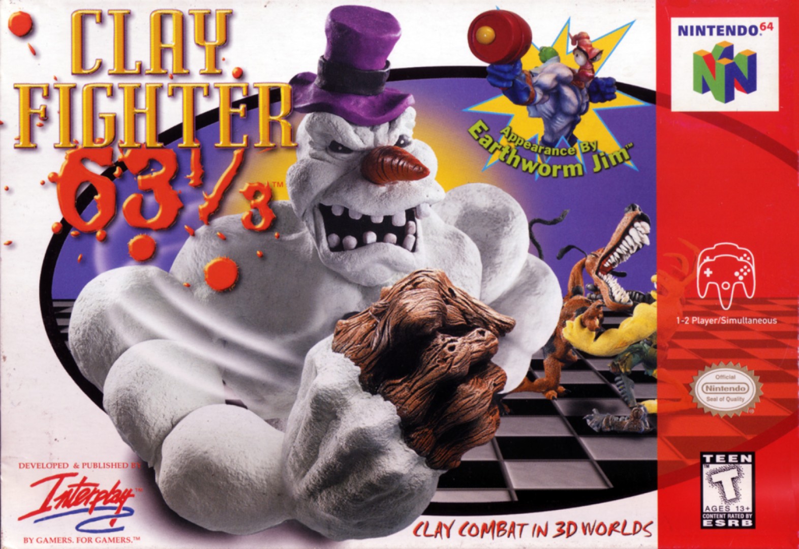 ClayFighter 63 1/3 (1997) cover art