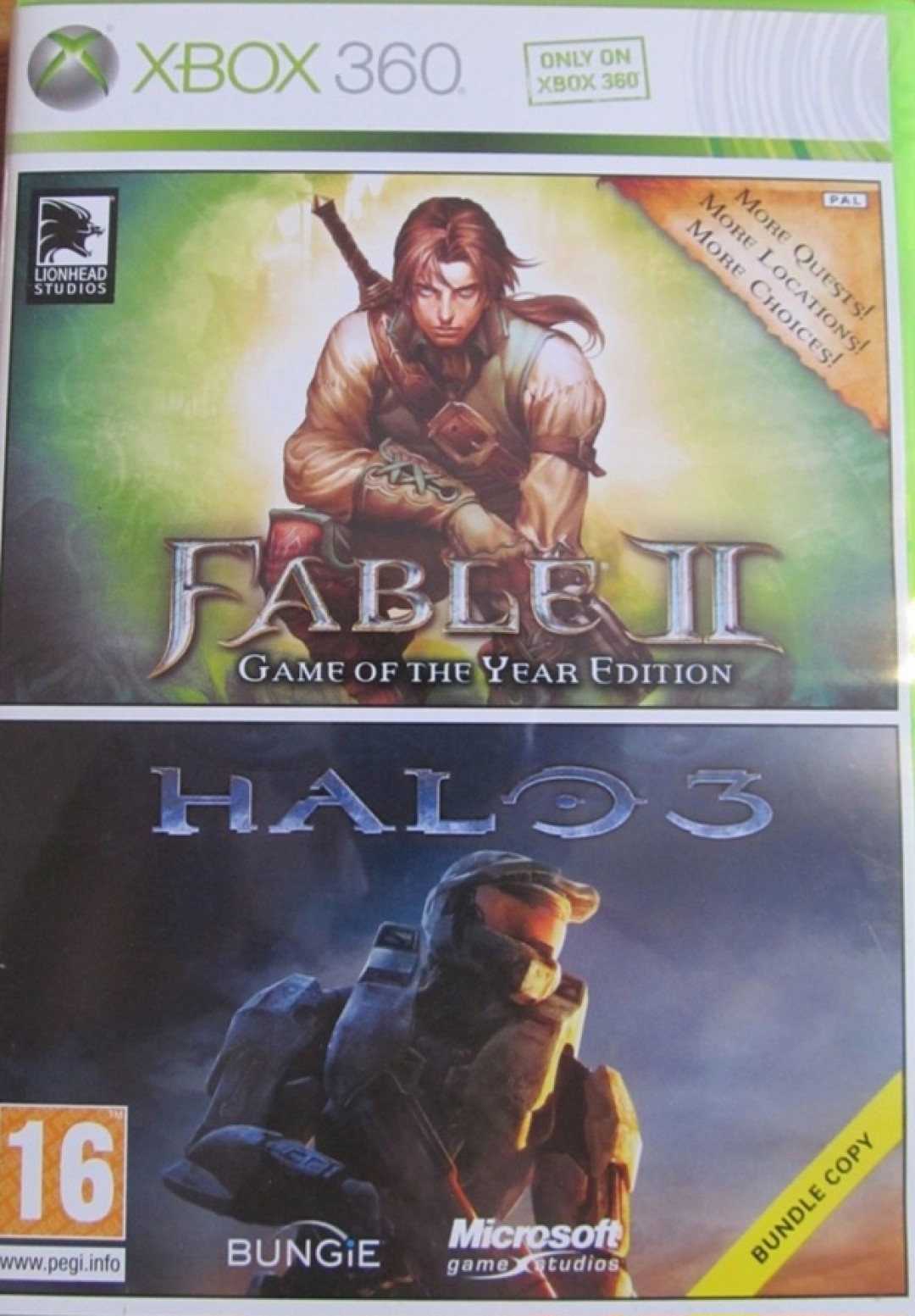 Fable II Game of the Year Edition Halo 3 Bundle Copy