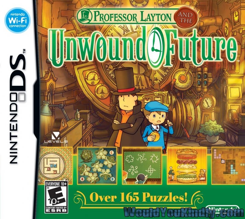 Cover art for Professor Layton and the Unwound Future
