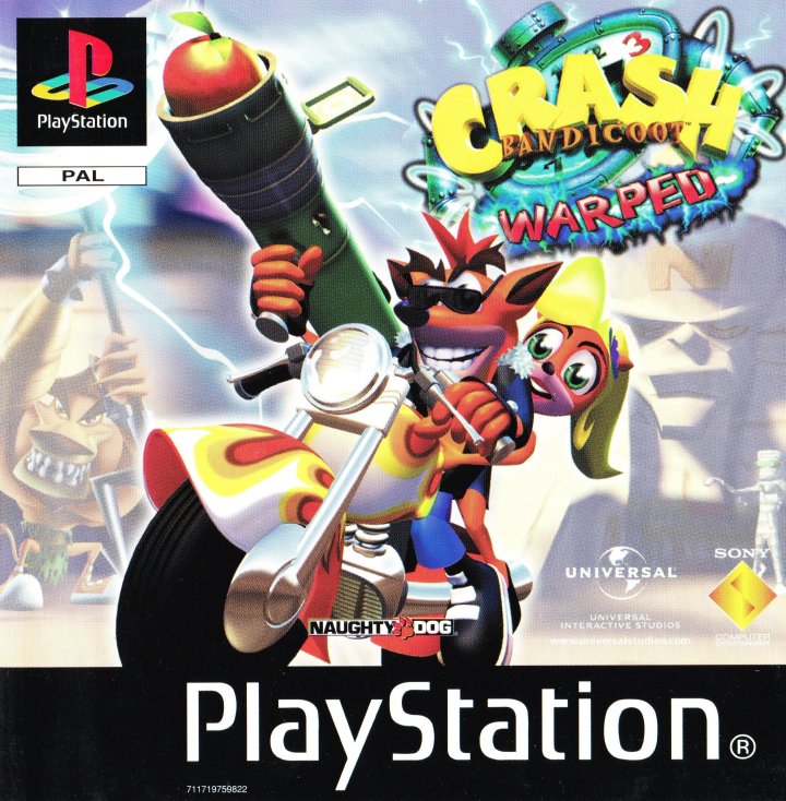 Cover art for Crash Bandicoot 3 Warped [Platinum]