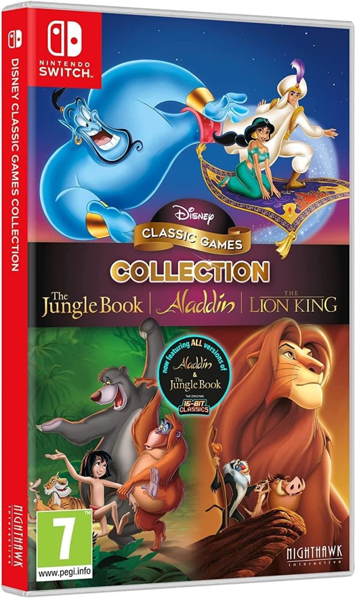 Disney Classic Games Collection: The Jungle Book, Aladdin, & The Lion King | (Used - Loose) (Nintendo Switch)
