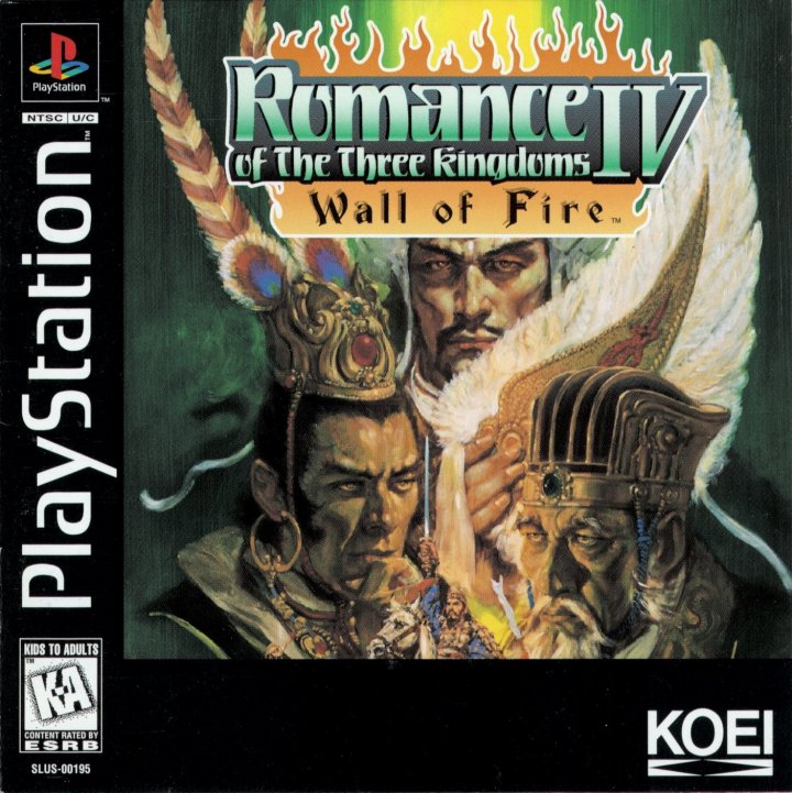 Cover art for Romance of the Three Kingdoms IV Wall of Fire [Long Box]