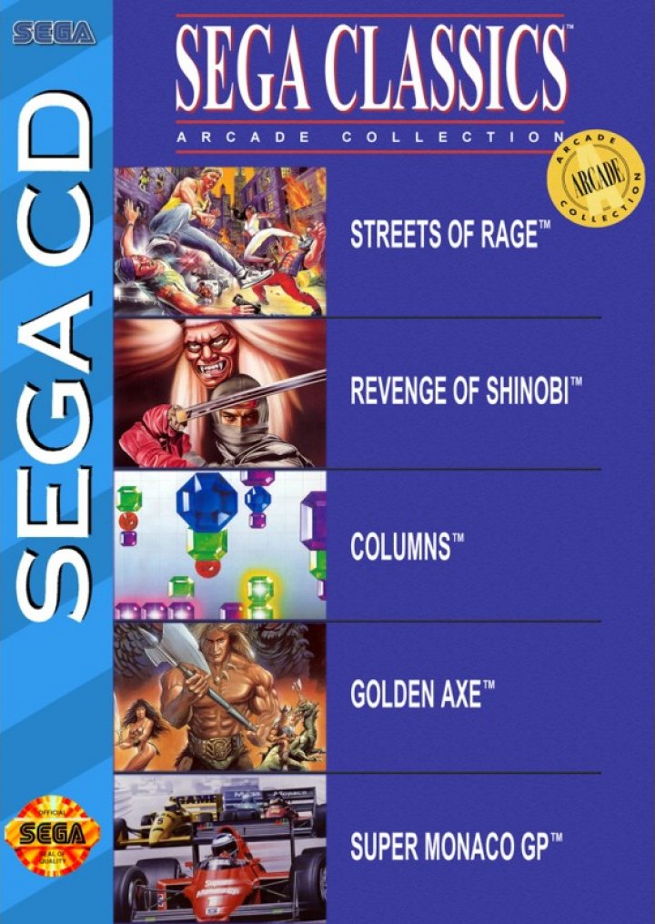 Cover art for Sega Classics Arcade Collection