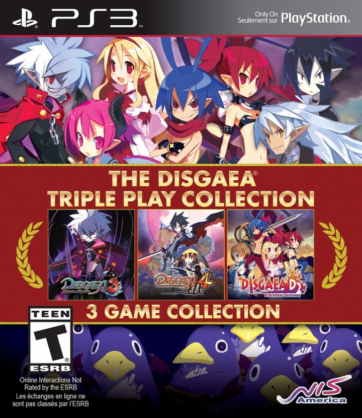Cover art for Disgaea Triple Play Collection