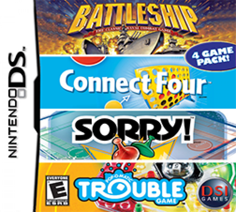 Battleship / Connect Four / Sorry / Trouble | (Used - Loose) (Nintendo DS)