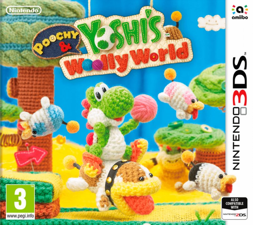 Cover art for Poochy & Yoshi's Woolly World [amiibo Bundle]