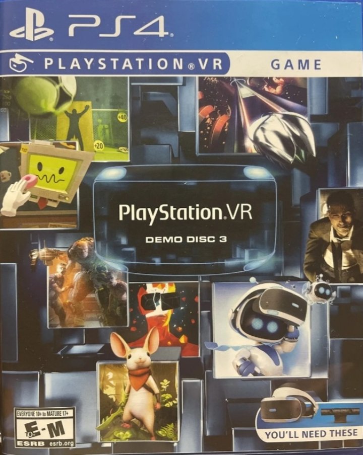 Playstation VR Demo Disc 3 | (Used - Complete) (Playstation 4)