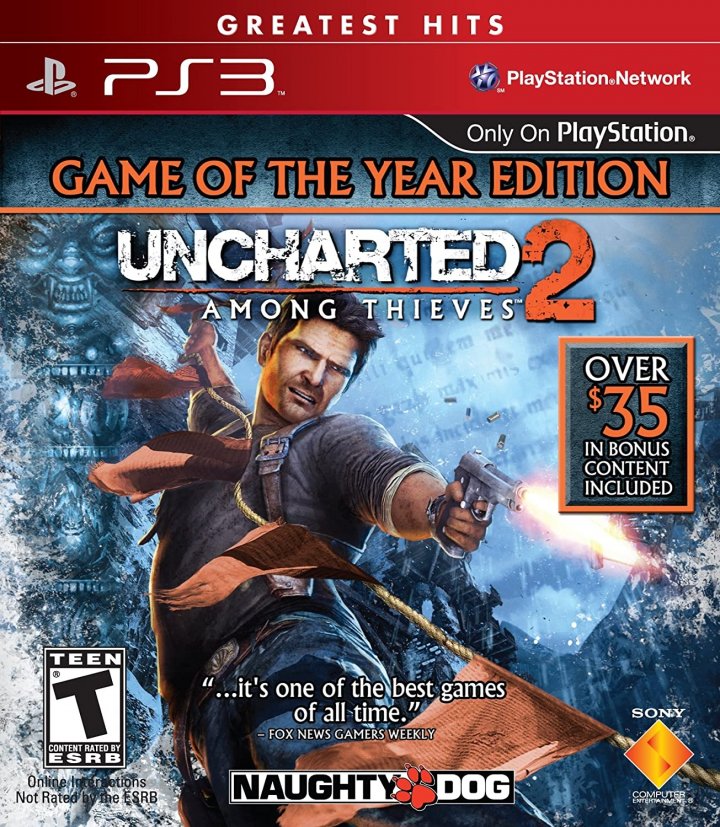 Uncharted 2: Among Thieves [Game of the Year Greatest Hits] | (Used - Loose) (Playstation 3)