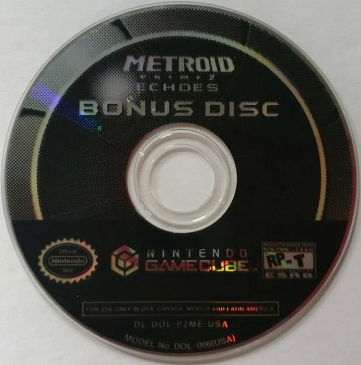 Metroid Prime 2 Echoes Bonus Disc