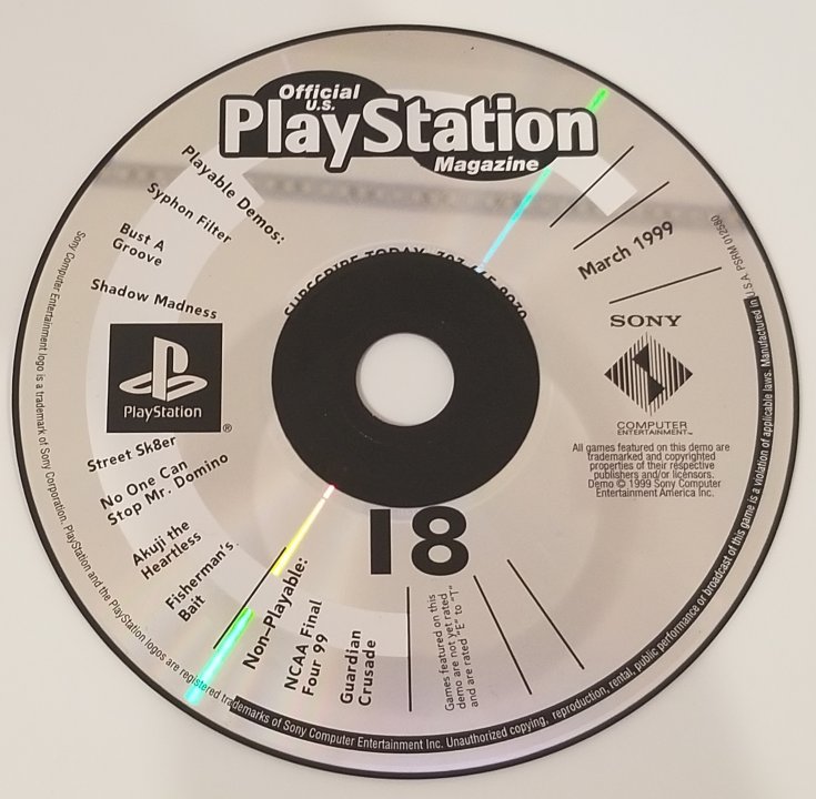 TGDB - Browse - Game - Official U.S. Playstation Magazine Disc 18 March 1999