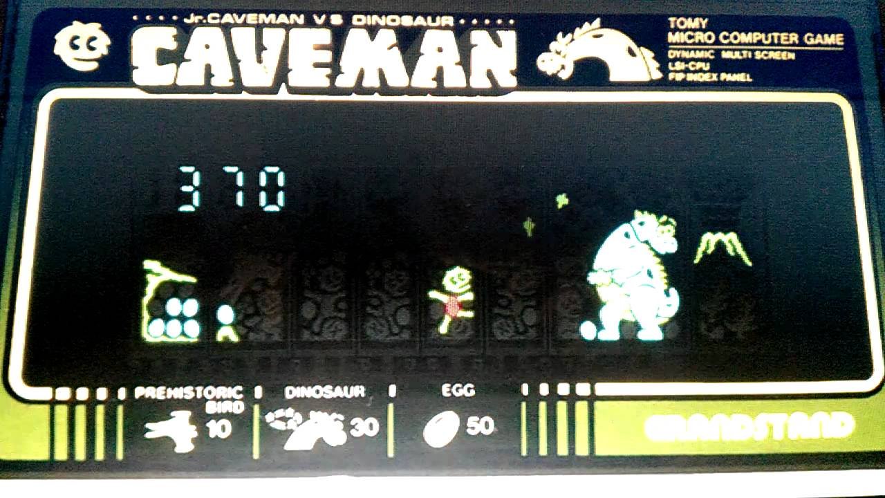 tomy caveman electronic game