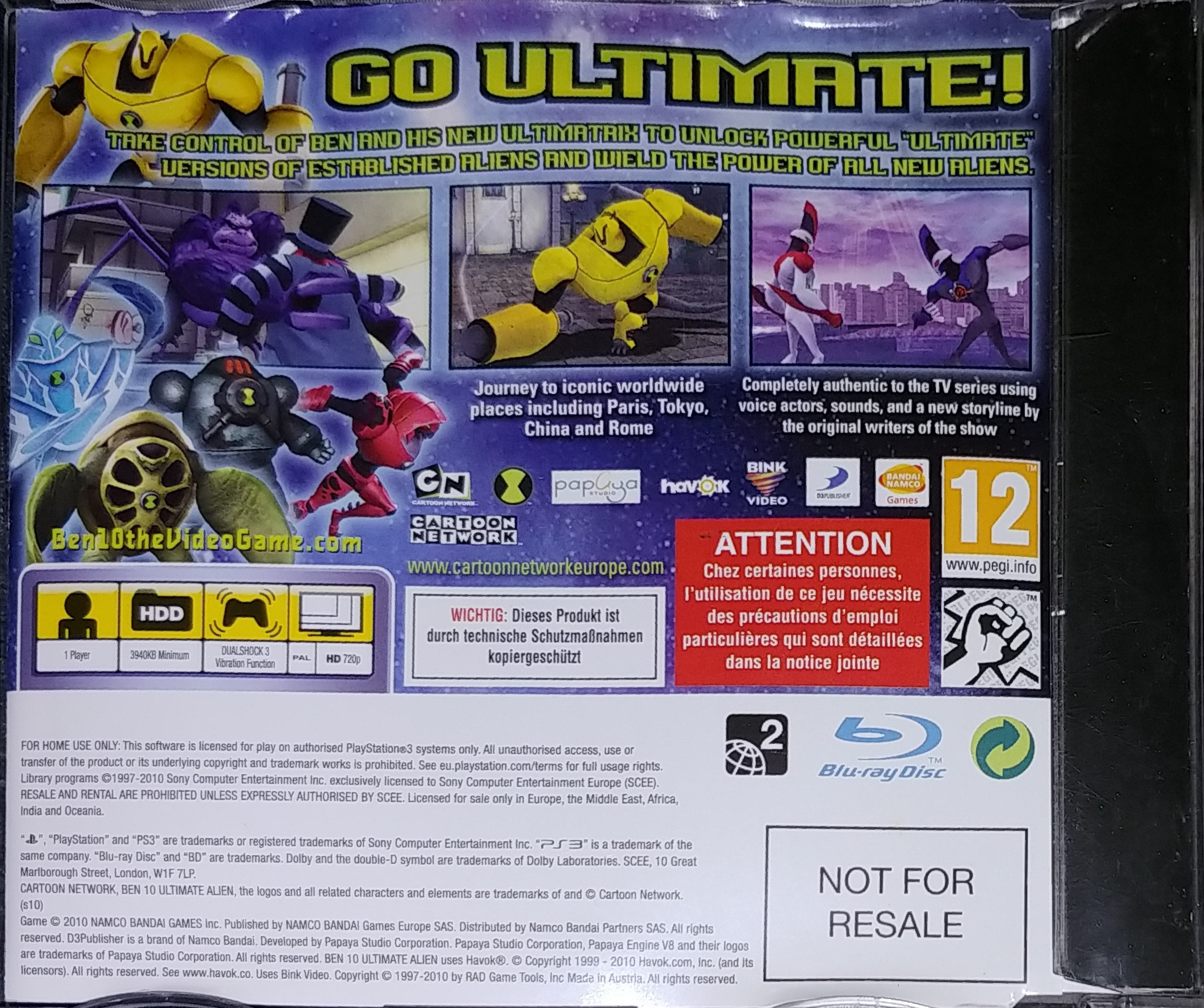  Ben 10 Ultimate Alien: Cosmic Destruction (PS3) by Namco Bandai  : Video Games