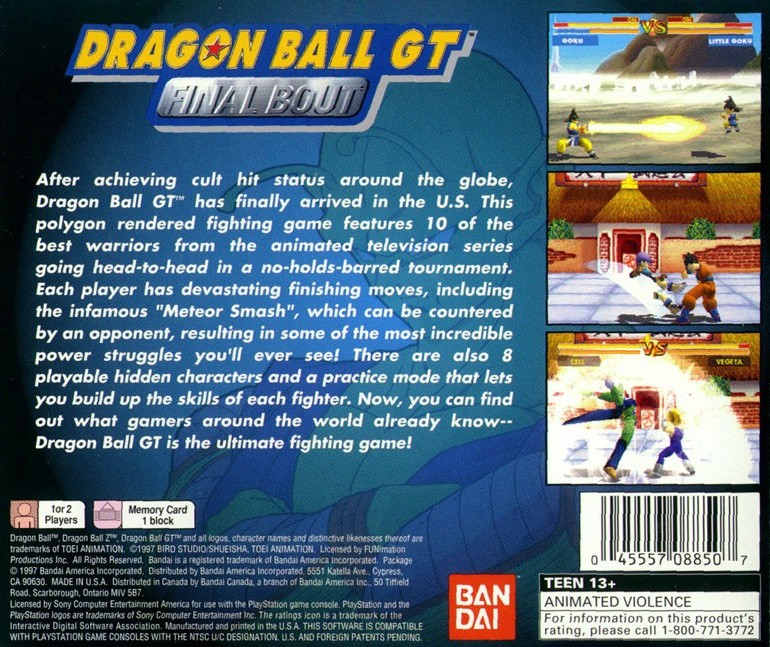 TGDB - Browse - Game - Dragon Ball GT: Final Bout