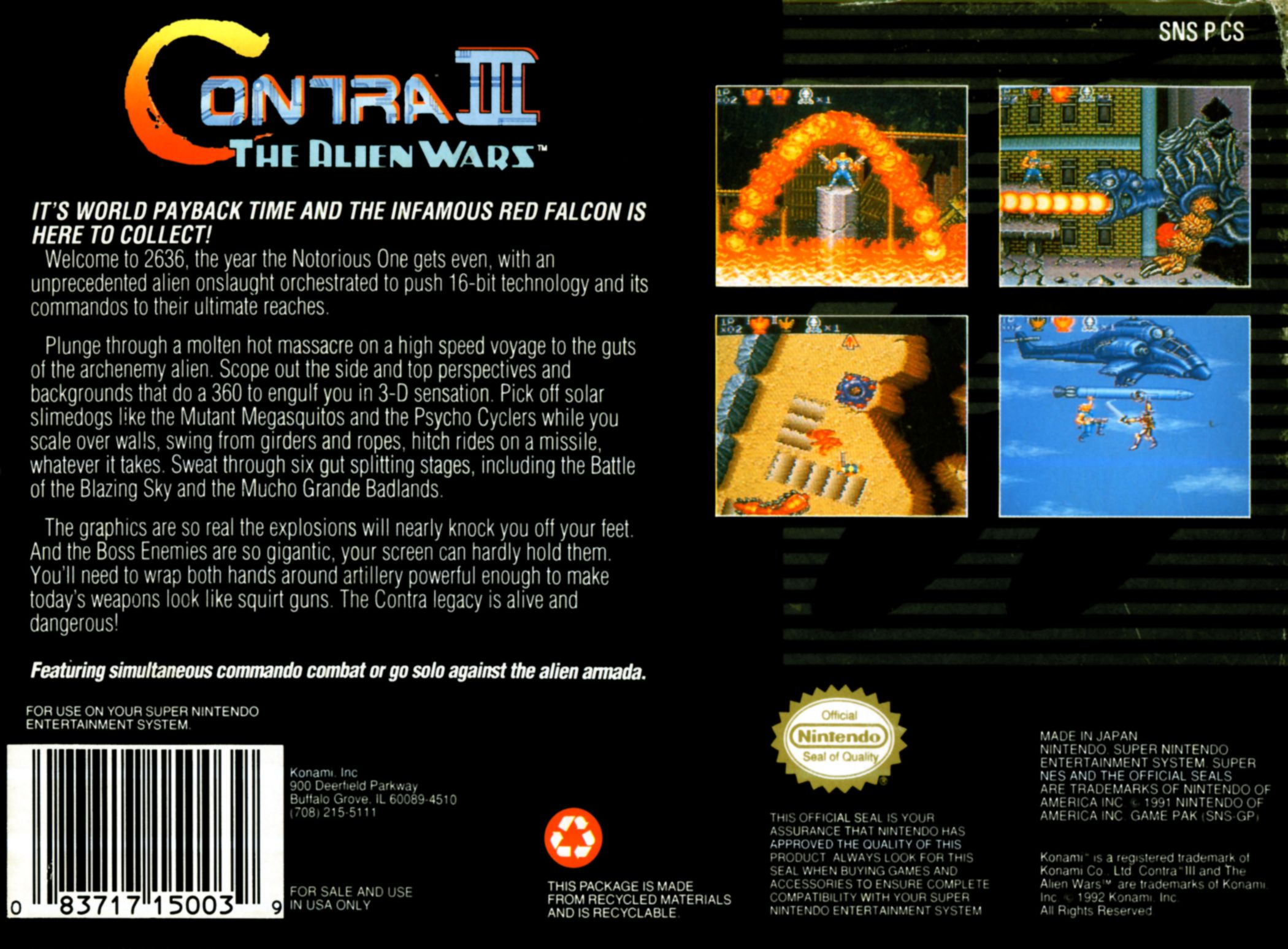 TGDB - Browse - Game - Contra III: The Alien Wars