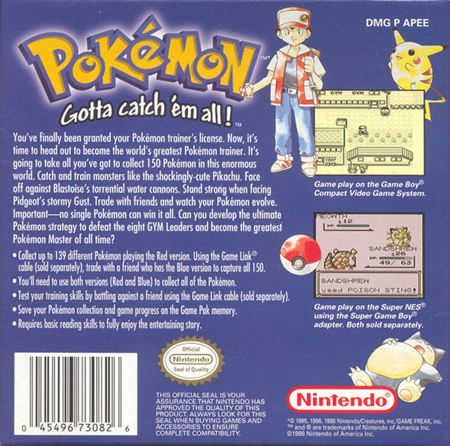 TGDB - Browse - Game - Pokémon Red Version