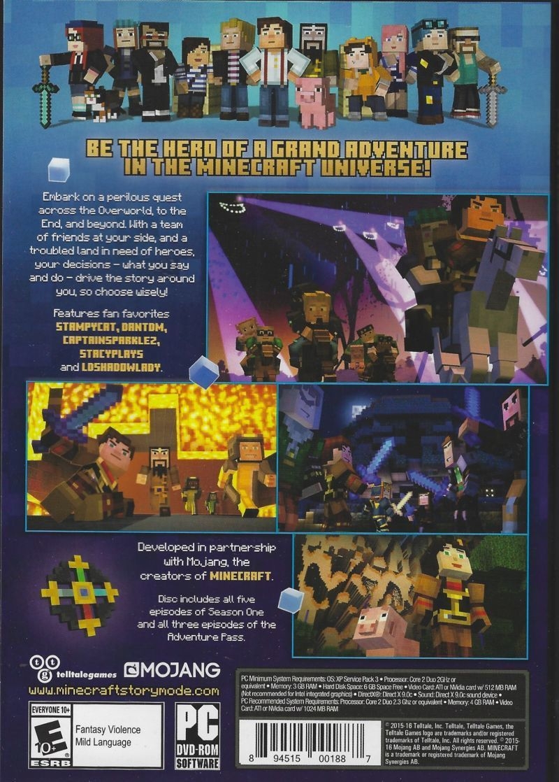 Minecraft: Story Mode - A Telltale Games Series - SteamGridDB