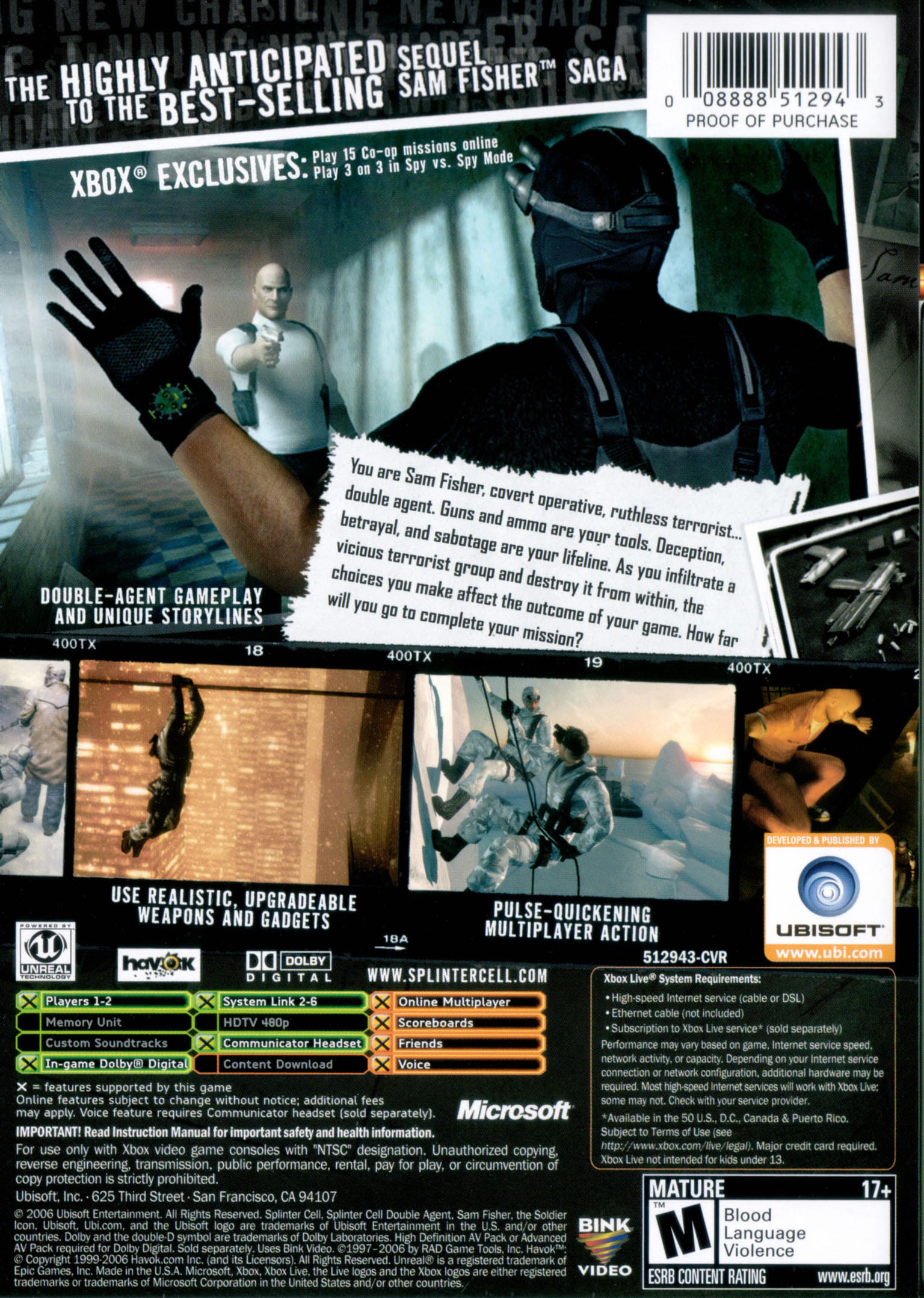 Tom Clancy's Splinter Cell: Double Agent (2006) - MobyGames