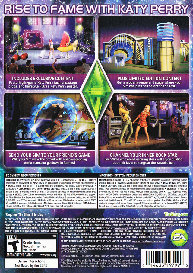 TGDB Browse Game The Sims 3 Showtime Expansion Pack Katy Perry TGDB Browse Game The Sims 3 Showtime Expansion Pack Katy Perry