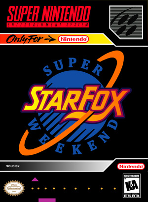 Star Fox Super Nintendo SNES Video Game Cover Poster 