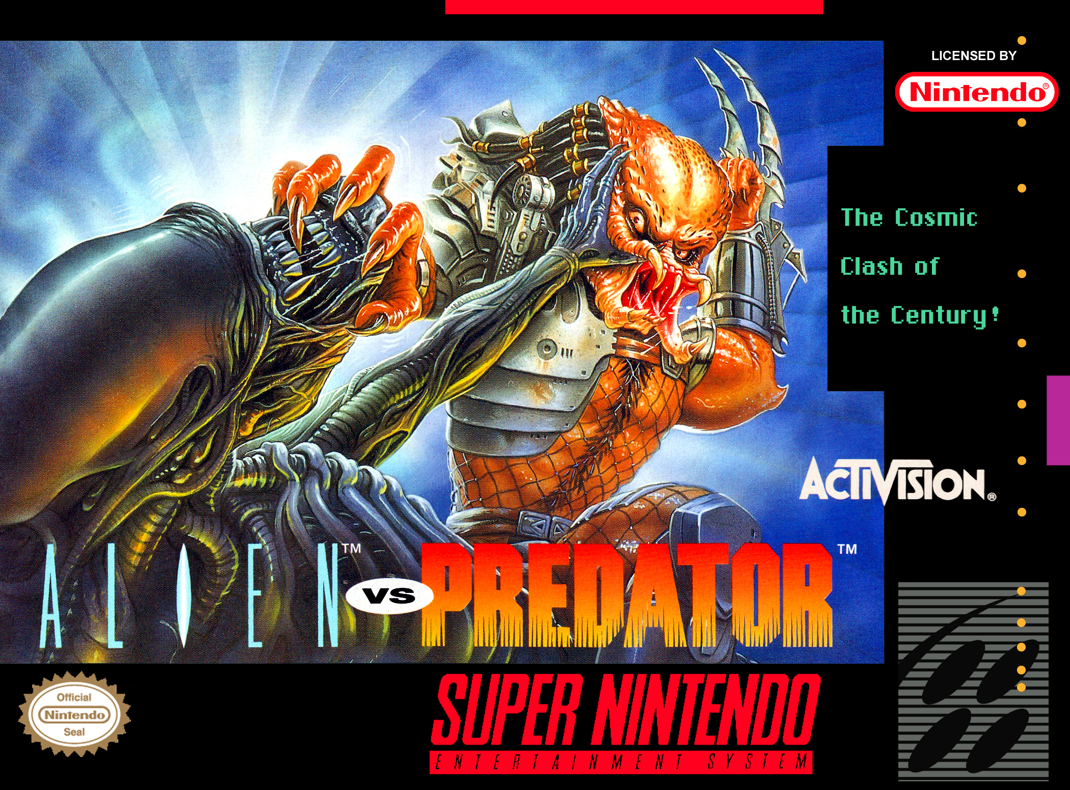 AVP SNES Retro Video Style Box  *NEU & OVP* 2 Figuren-Set Alien vs Predator 