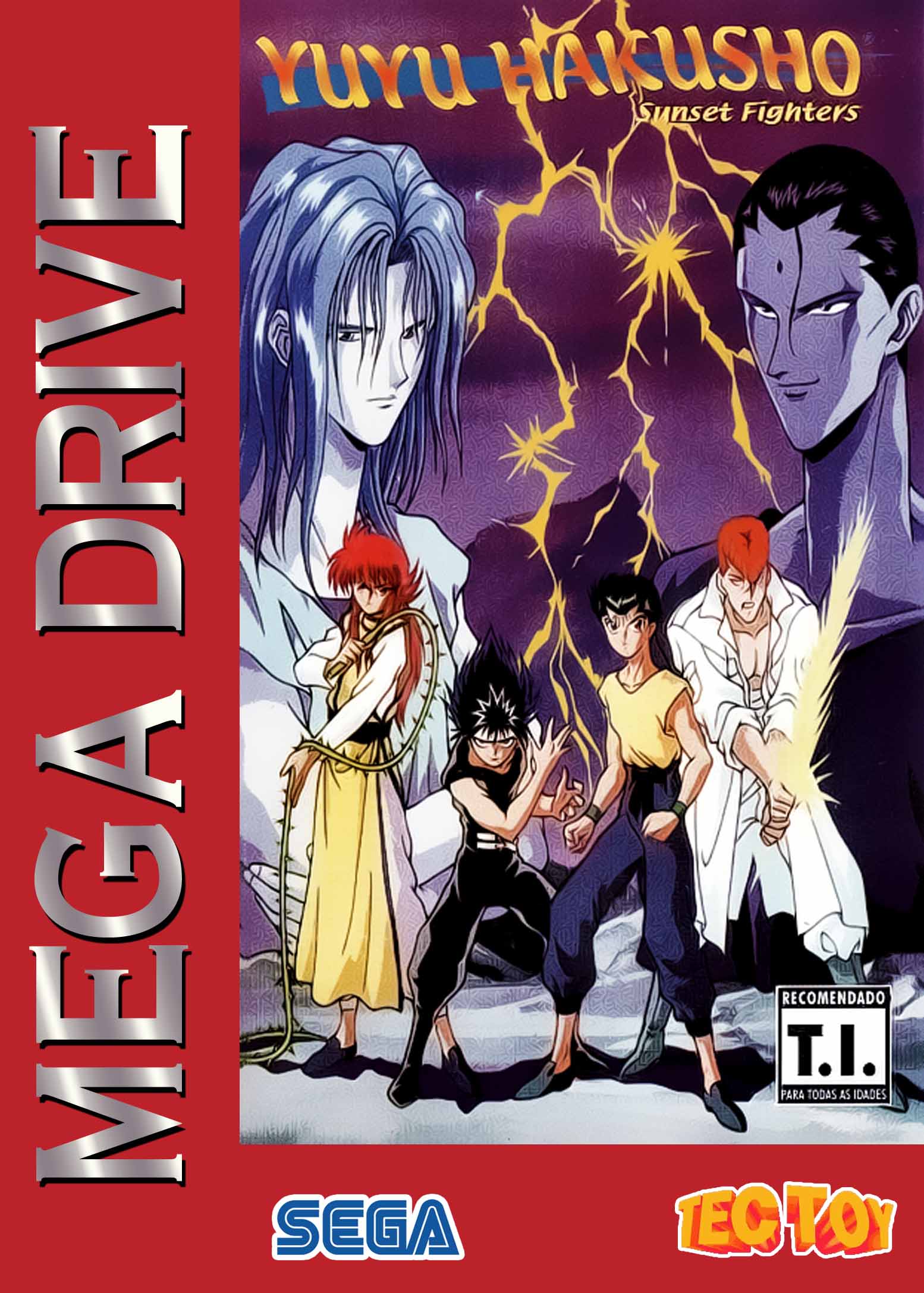 Yu Yu Hakusho: Sunset Fighters - Mega Drive - 2 Players [Longplay] 