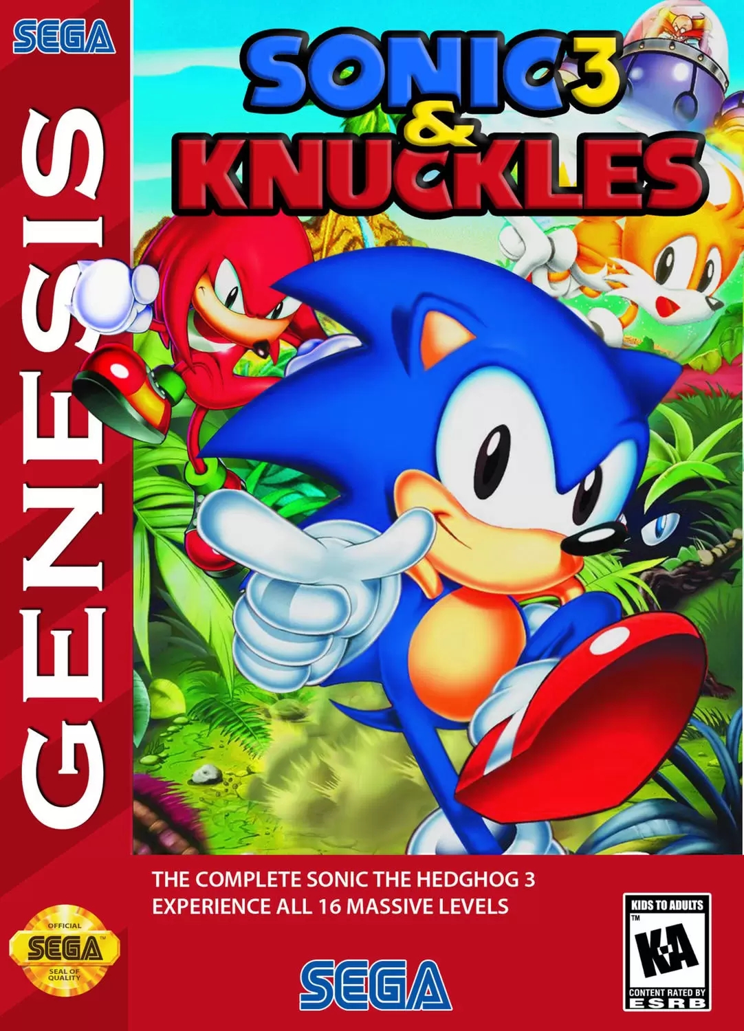 Sonic 3 & Knuckles - Full Game (As HYPER SONIC) 