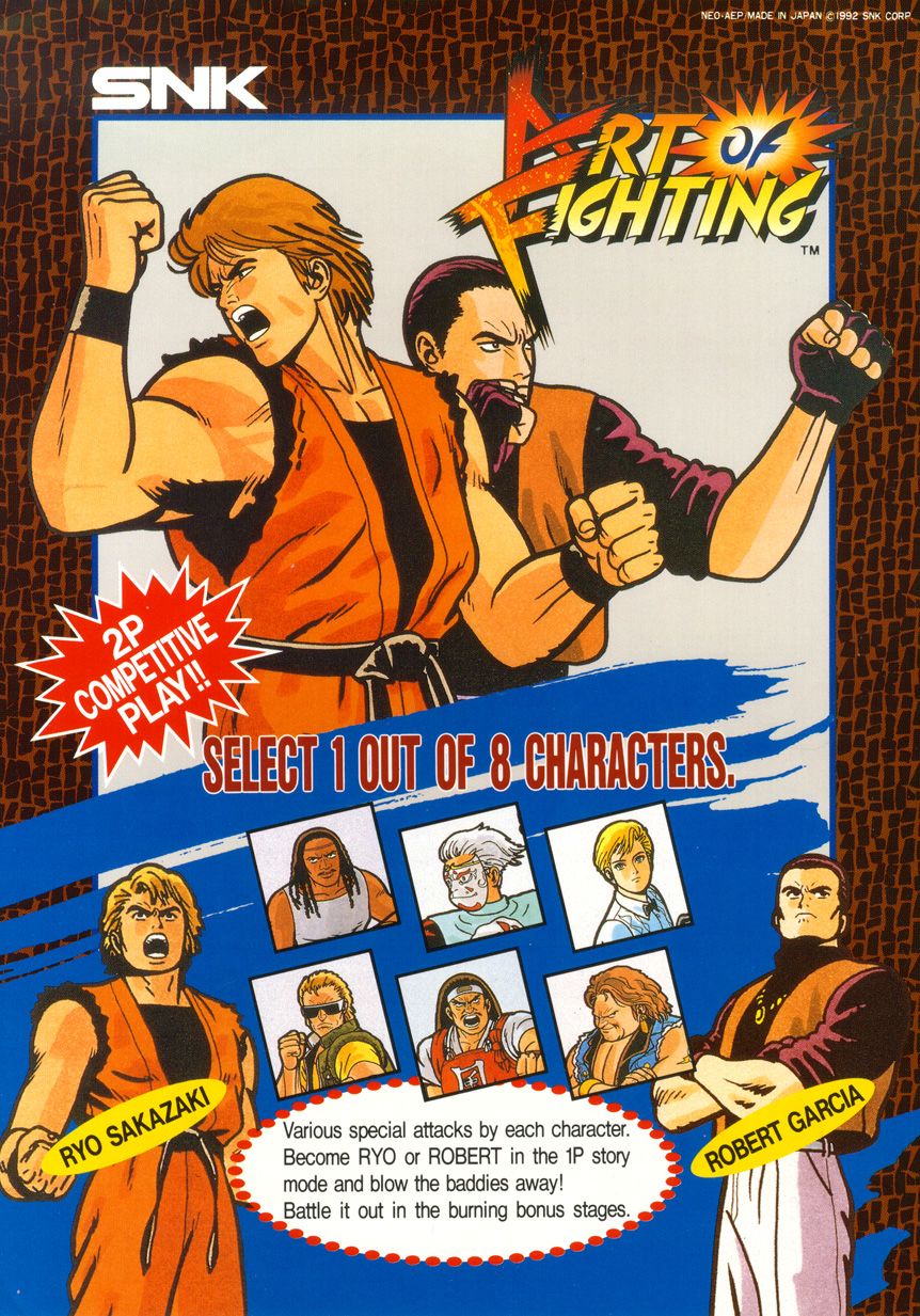 Art of Fighting  Fighters and Stages by VGCartography on DeviantArt