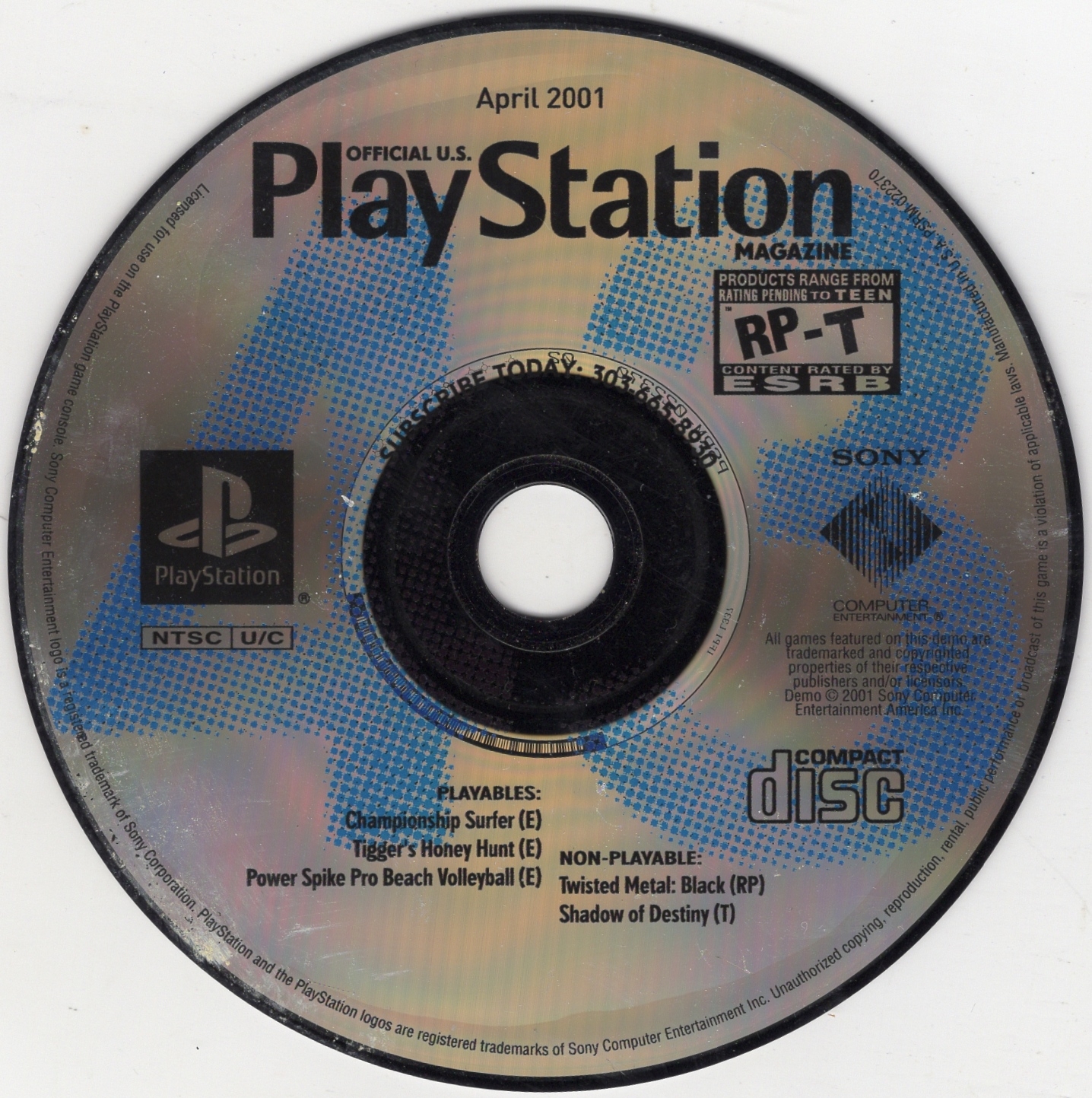 New SONY OFFICIAL US PLAYSTATION MAGAZINE PS2 DEMO DISC 104 : Free