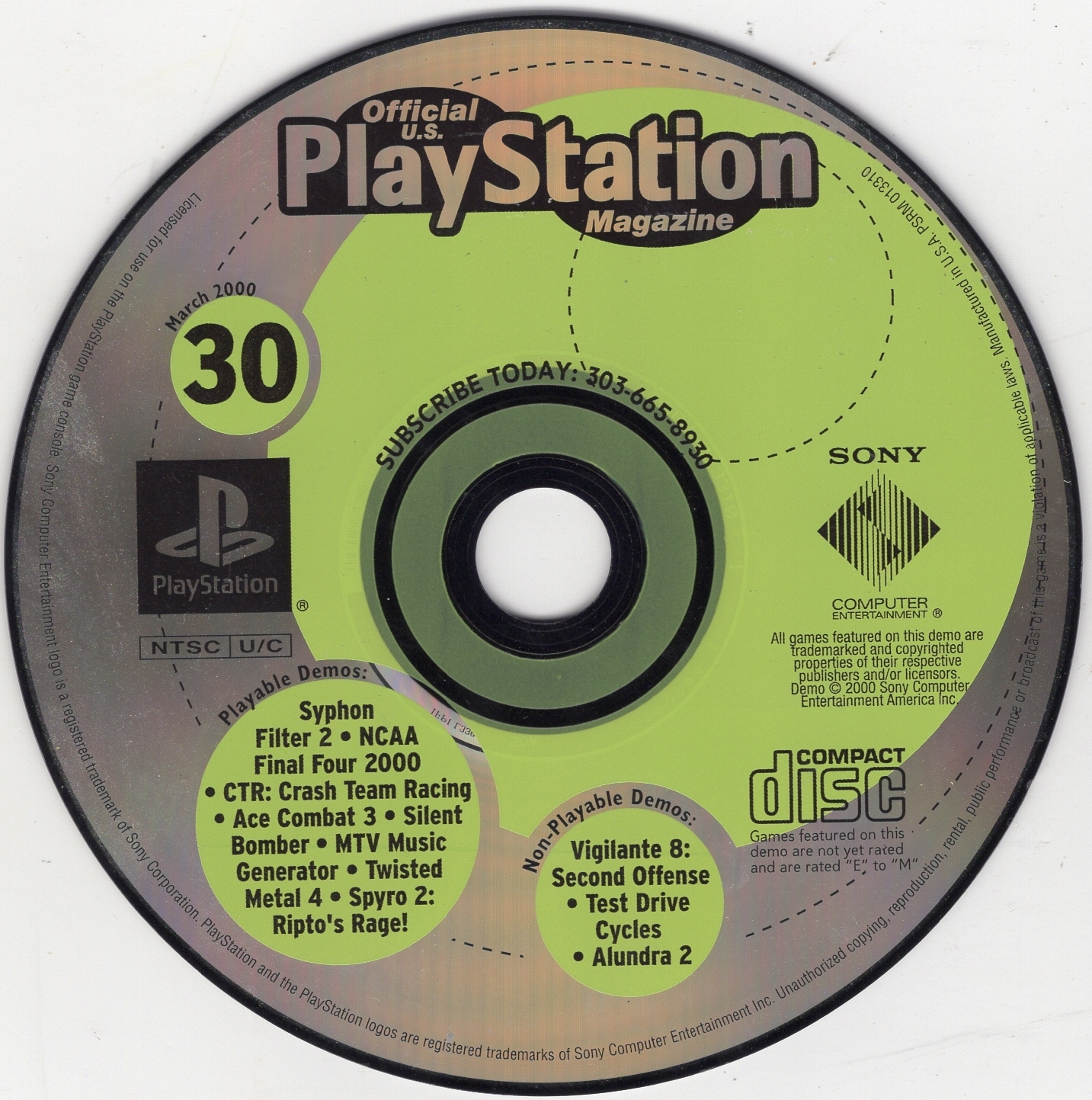 Twisted Metal 4 Demo Disc 