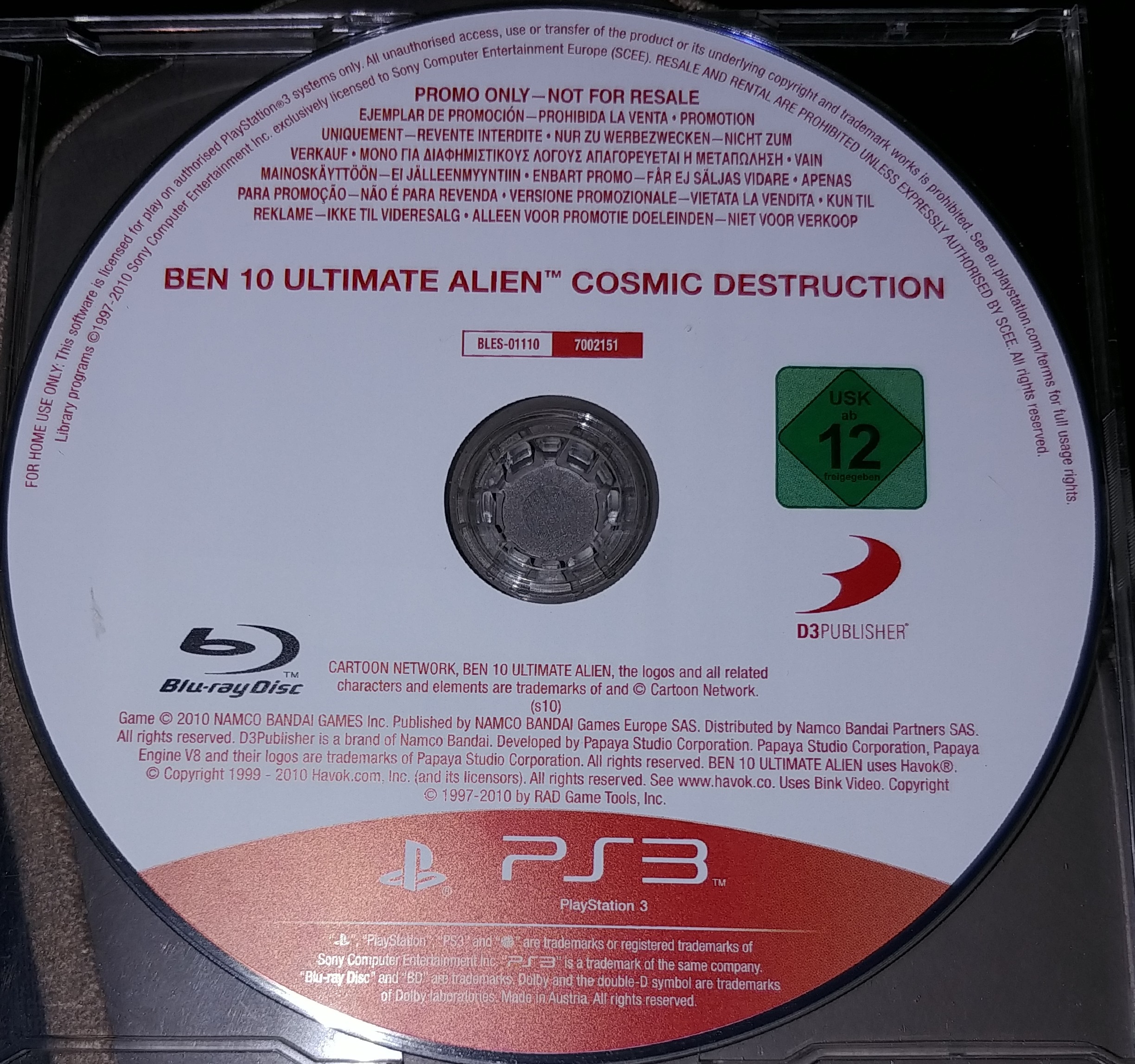 Ben 10 Cosmic Destruction (Sony Playstation 3 ps3) Complete GREAT