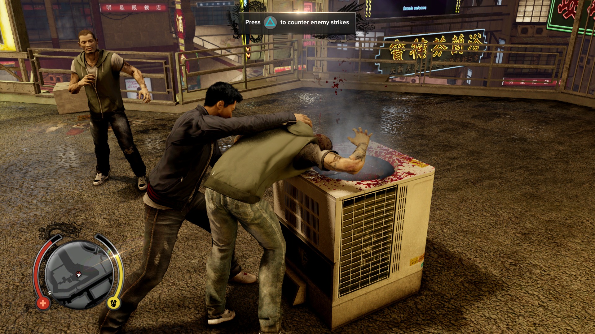 Sleeping Dogs: Definitive Edition PS4 Gameplay - Combat and Breakables 
