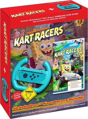 Nickelodeon Kart Racers Bundle + Wheel Accessory Nintendo Switch Game [Code in a Box] cover