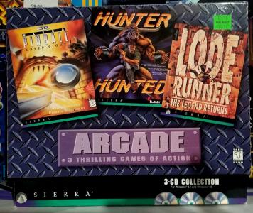 Sierra Arcade: 3 Thrilling Games of Action - 3D Ultra Pinball: Creep Night / Hunter Hunted / Lode Runner: The Legend Returns cover