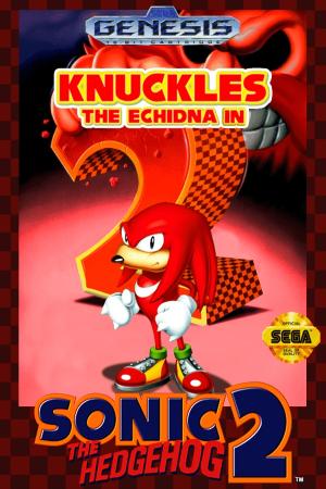 Knuckles the Echidna in Sonic the Hedgehog 2 cover