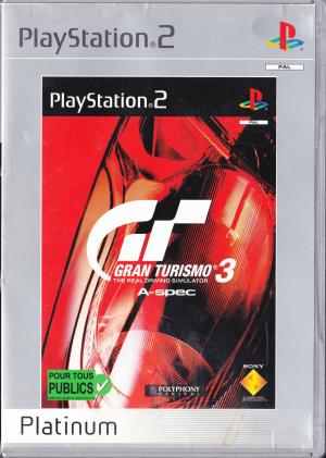 Gran Turismo 3 A-spec (Platinum) cover