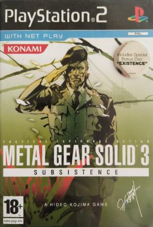 Metal Gear Solid 3: Subsistance cover