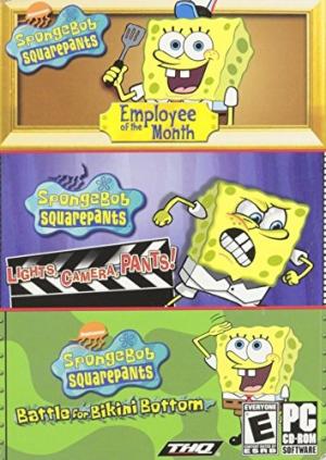 Spongebob 3 Game Pack: Employee of the Month, Lights Camera Pants, Battle for Bikini Bottom