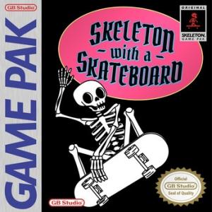 Skeleton with a Skateboard