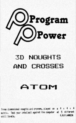 3-D Noughts and Crosses