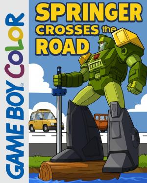 Springer Crosses the Road