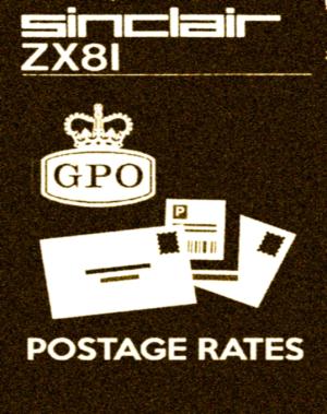 G.P.O. Postage Rates