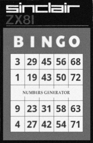 Bingo Numbers Generator