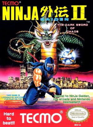 Ninja Gaiden II: The Dark Sword of Chaos cover