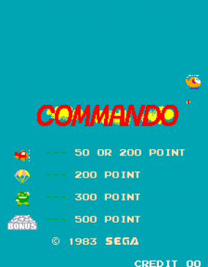 Commando (Sega) cover