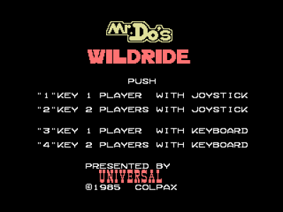 Mr. Do!'s Wild Ride cover